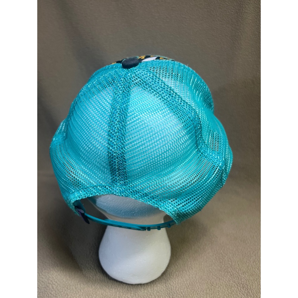 Patagonia Duckbill Trucker Hat Teal Geometric Tribal Mesh Snapback Cap ALL - Picture 3 of 11